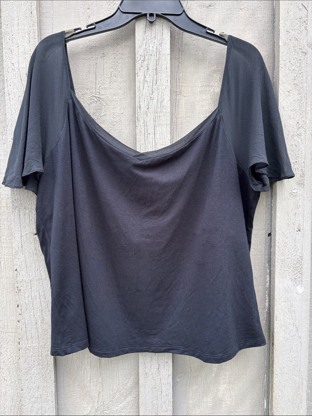 Ralph Lauren Black Short Sleeve Top Size 3X